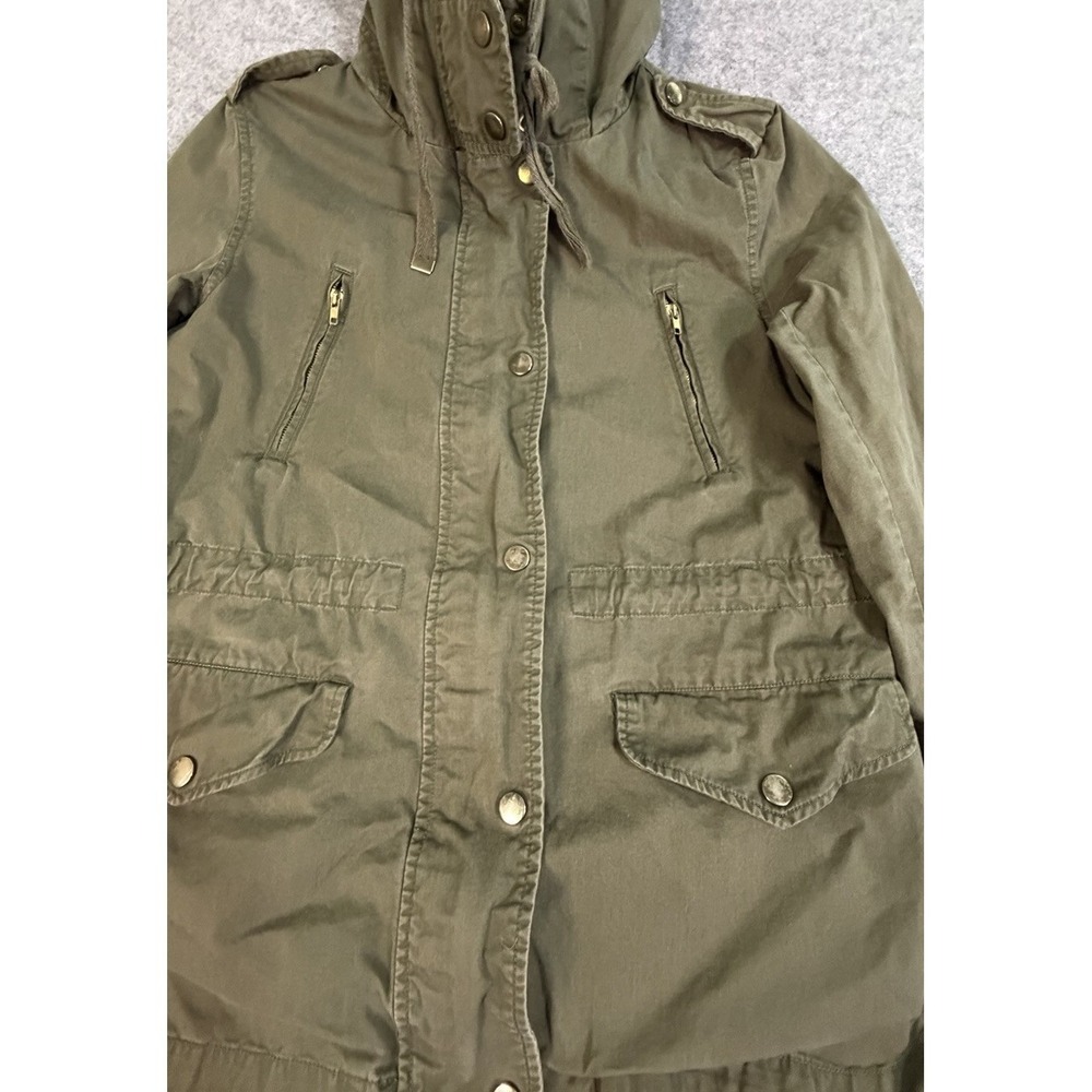 Military Utility Olive Green Women's Size Small Draw String Waist Hooded Grunge